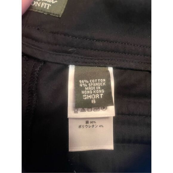 Eddie Bauer Pants Women's 6 Short Black Vashon Fit Straight Leg Pockets Stretch - Picture 4 of 4